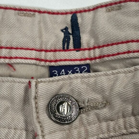 johnnie-O Light Khaki Size 34x32 Straight Chino Pants Jeans - Picture 2 of 6
